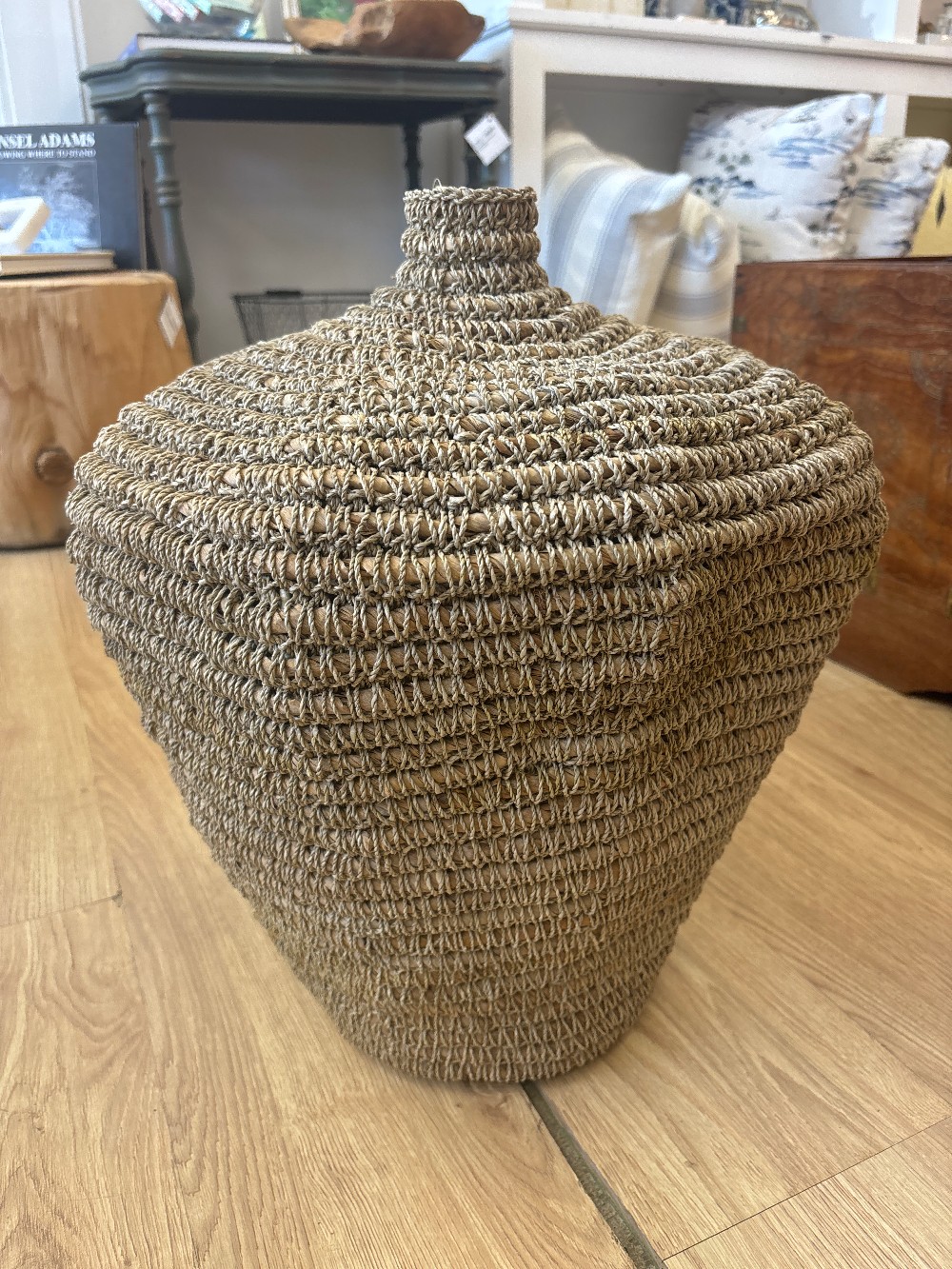 Four Hands Woodland Bodhi Basket Vase