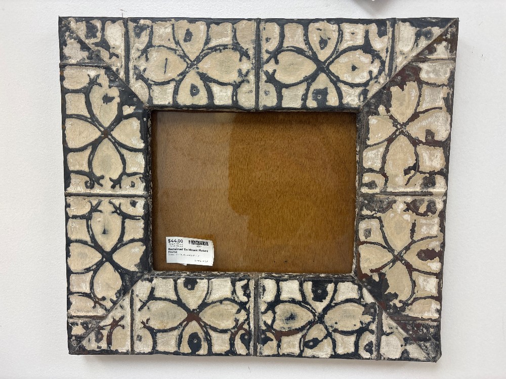 Reclaimed Tin Mosaic Picture Frame