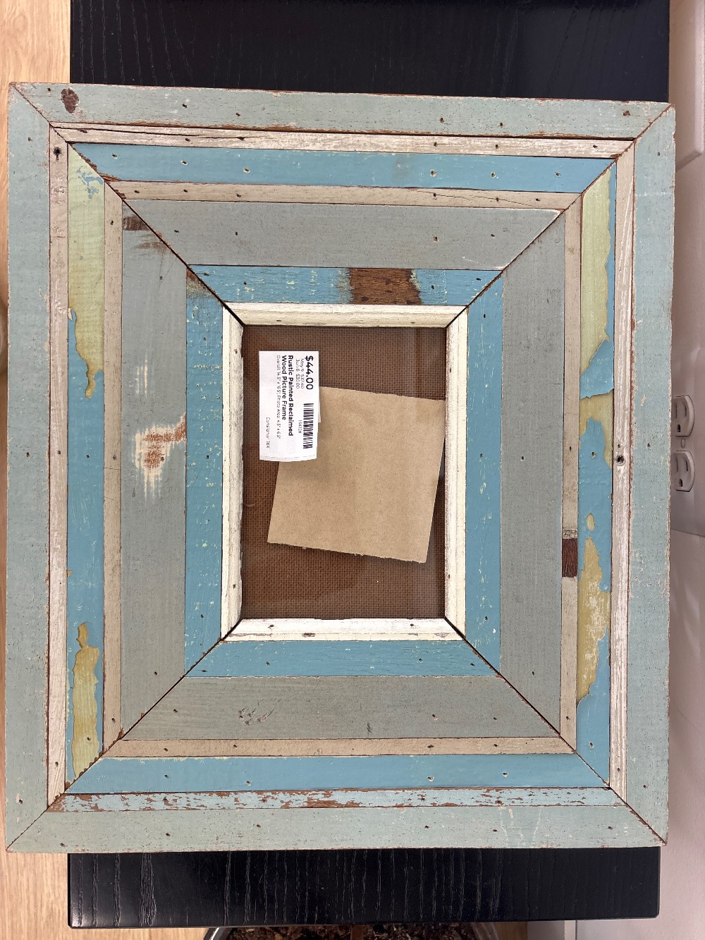 Rustic Painted Reclaimed Wood Picture Frame