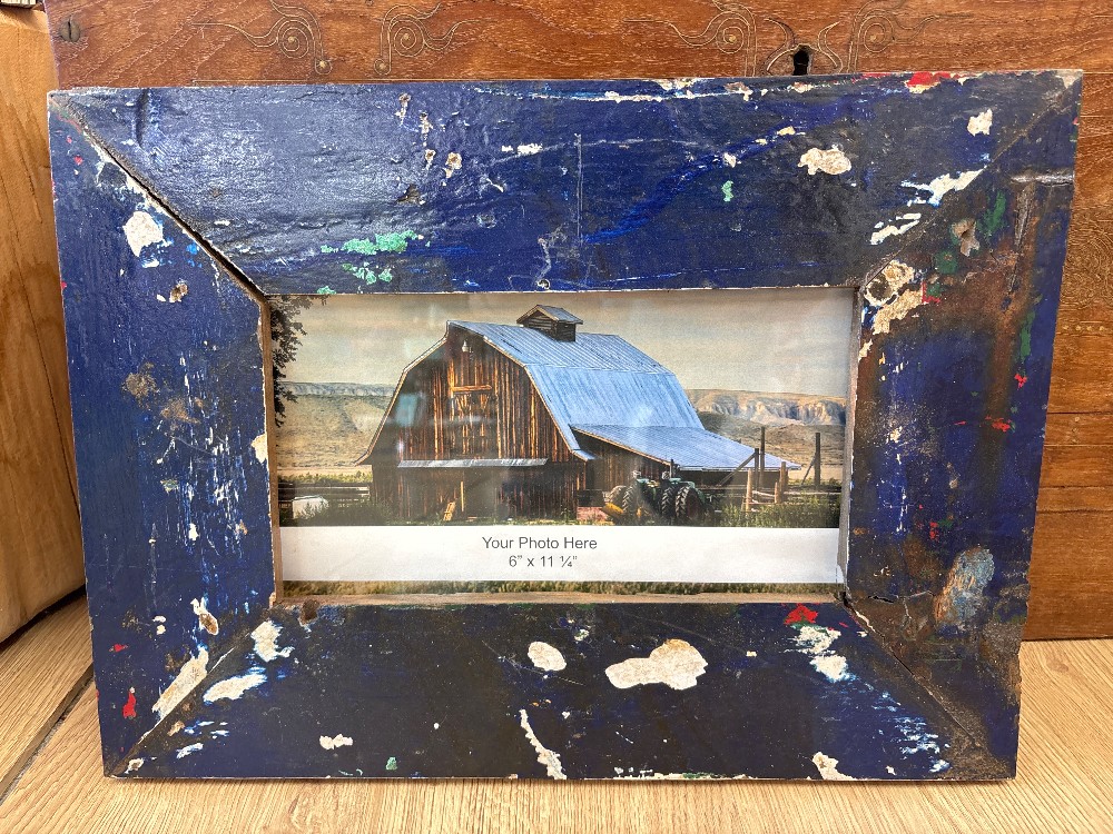 Reclaimed Painted Wood Picture Frame