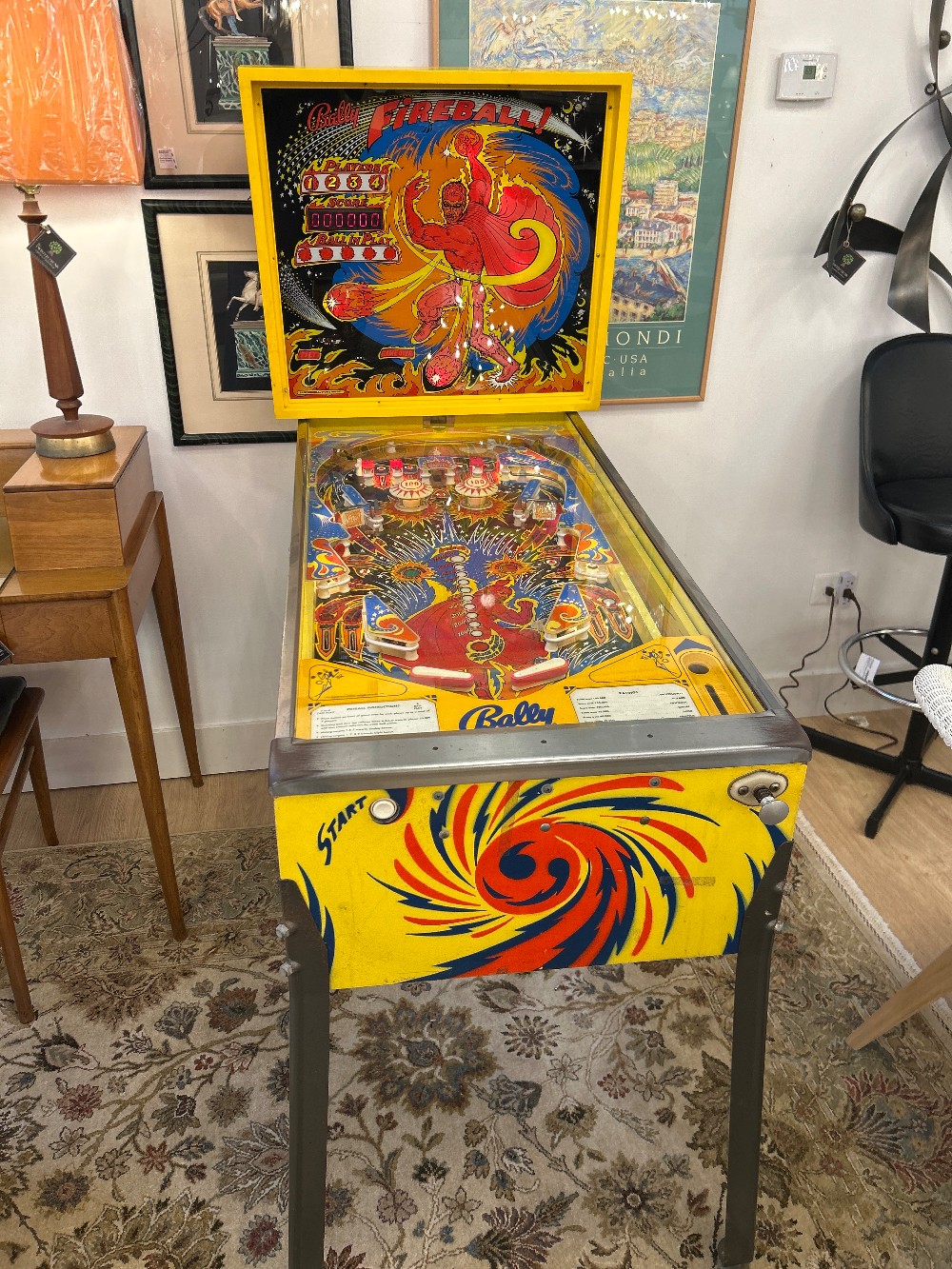 Bally Fireball Pinball Machine, 1970s