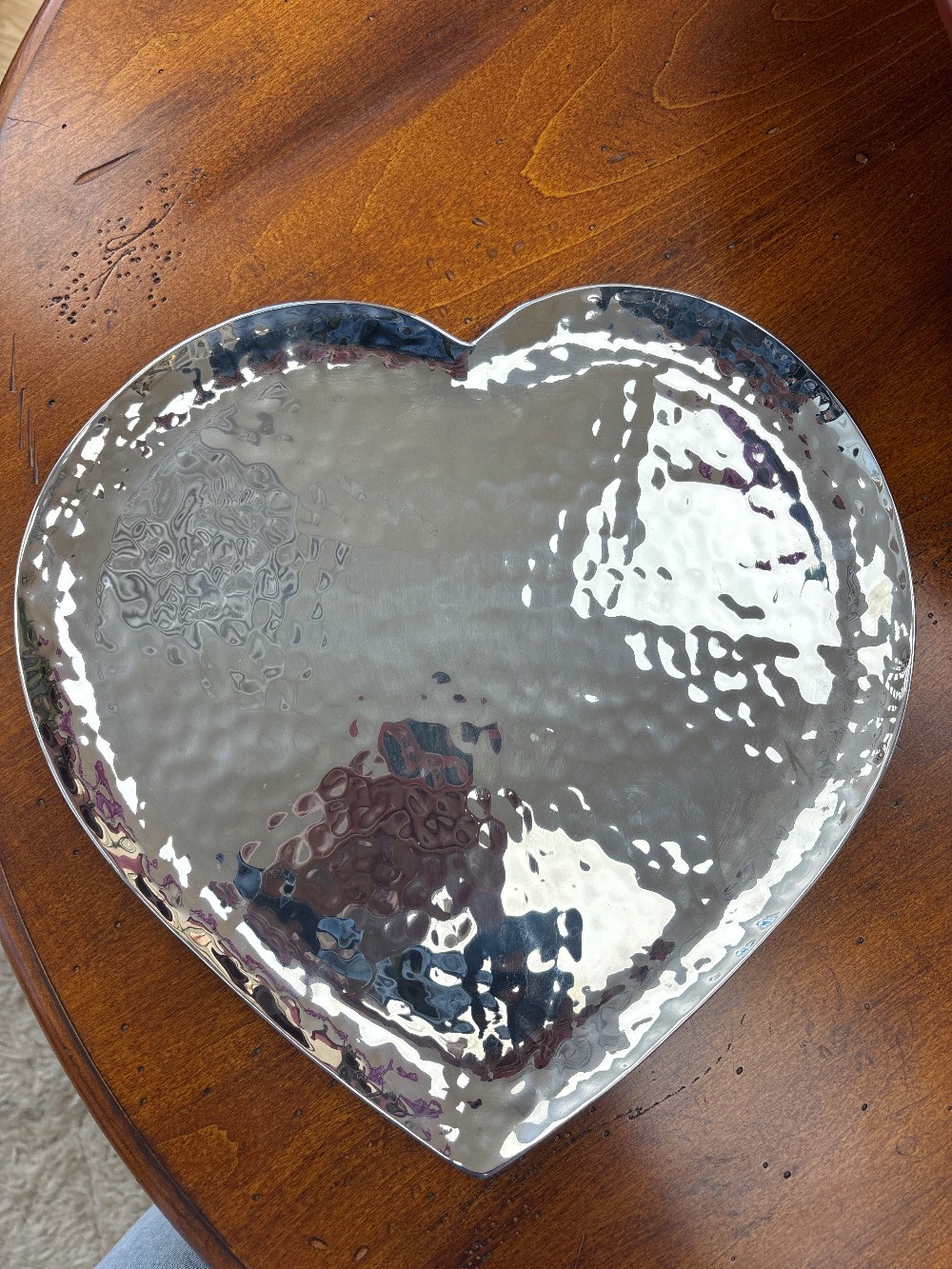 Mary Jurek Design Amore Heart Stainless Steel Tray