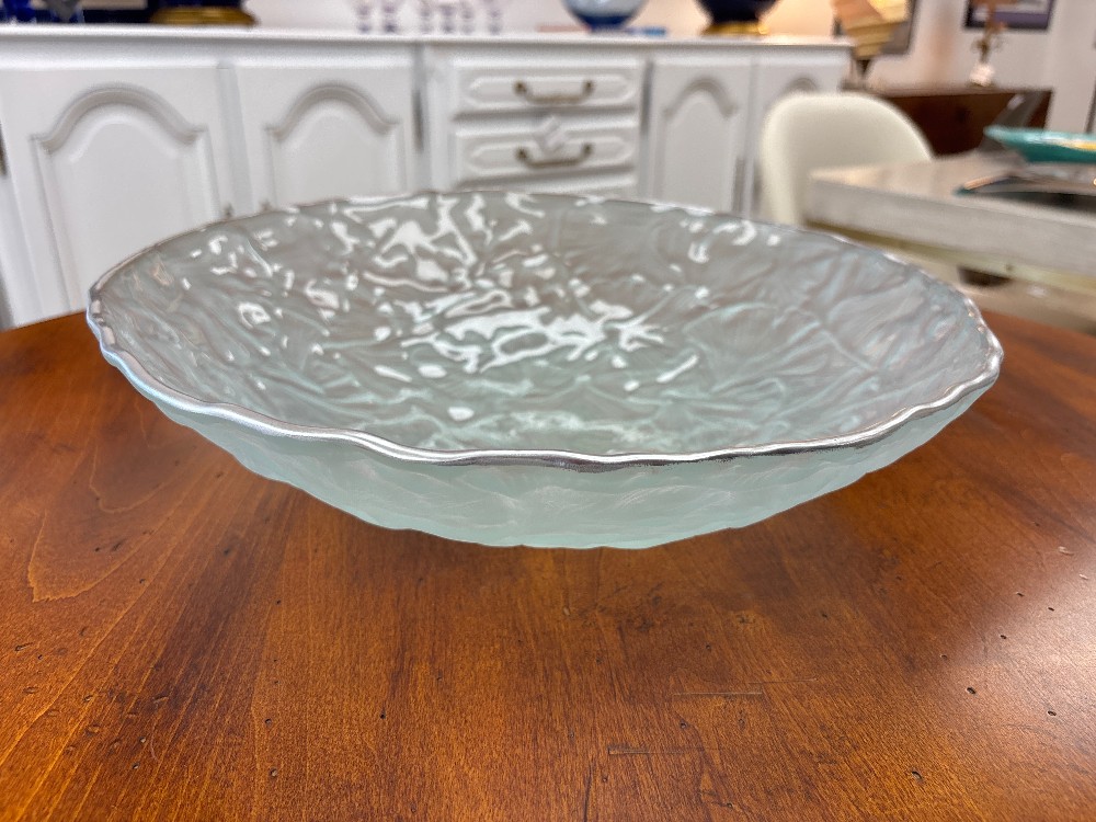 Michael Aram Ginkgo Embossed Glass Bowl