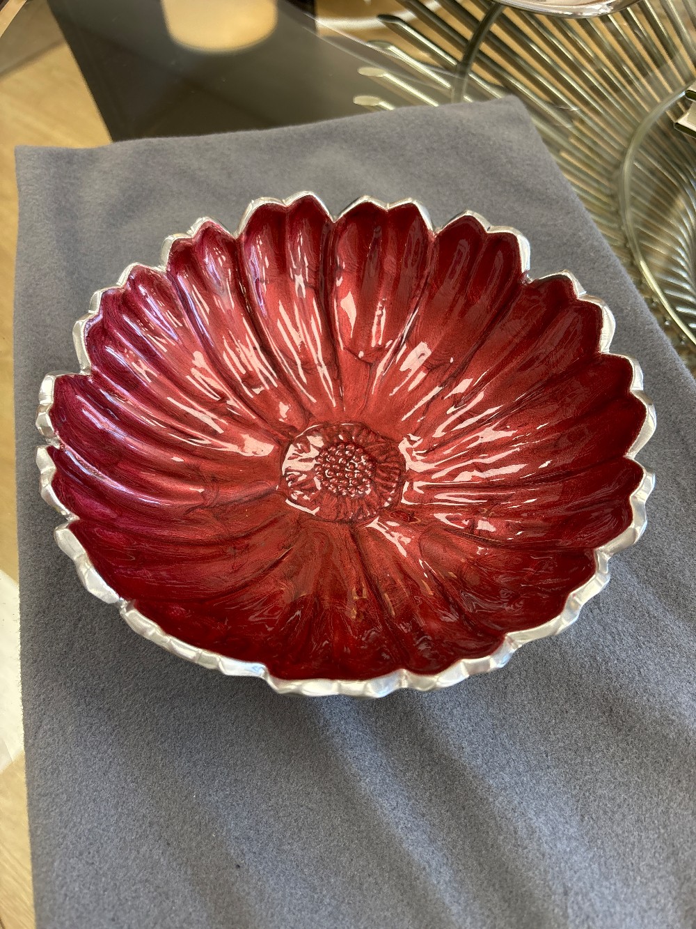 Julia Knight Aster Pomegranate Enamel Bowl