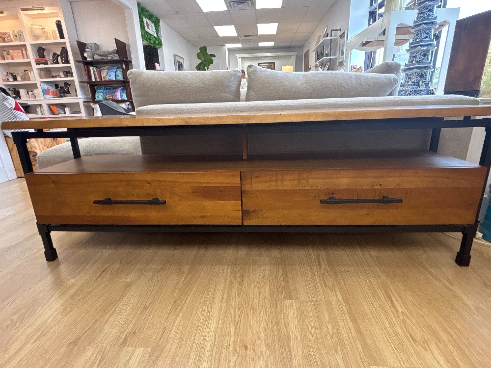 Karsten Live Edge 2-Drawer Media Console