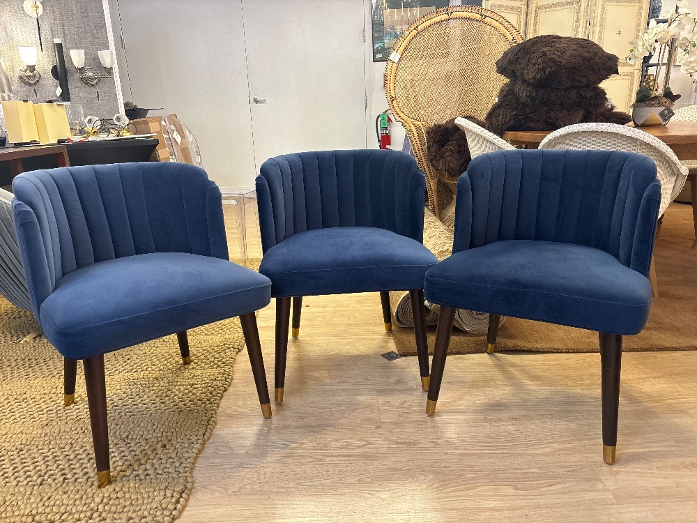 World Market Isadora Velvet Dining Chairs, Set of 3