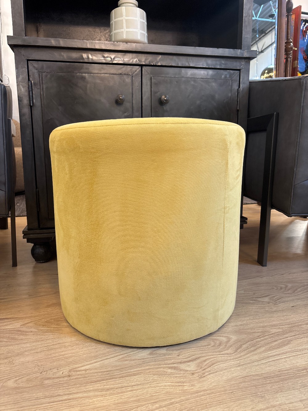 Skyline Furniture Modern Velvet Stool Ottoman