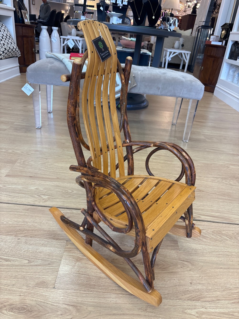 Amish Hickory Bentwood Child's Rocking Chair