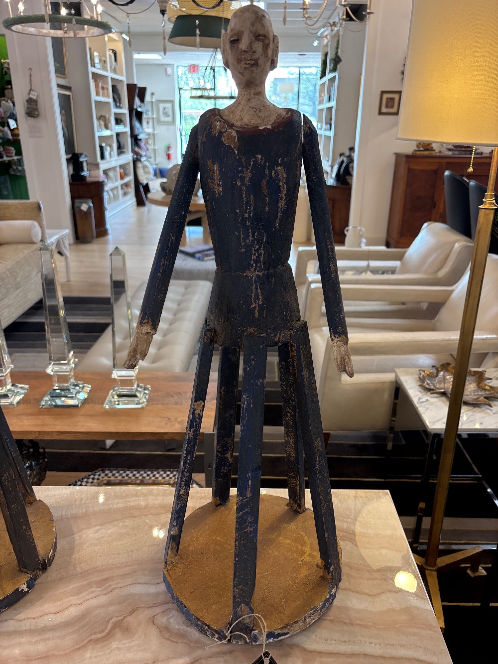 Antique Santos Folk Art Cage Doll