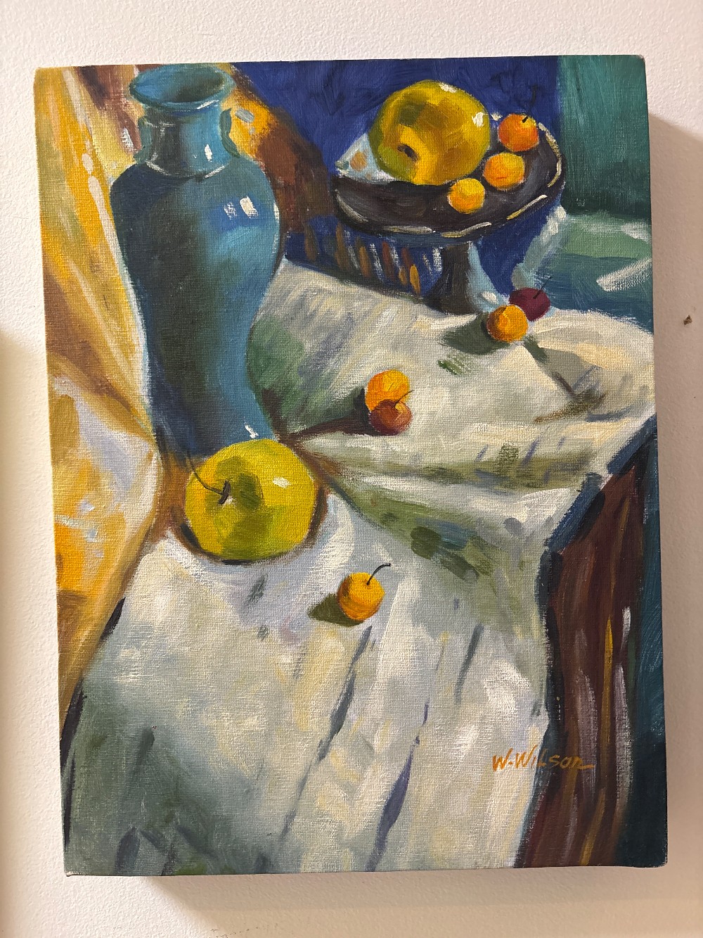 Still Life Painting, Signed W. Wilson