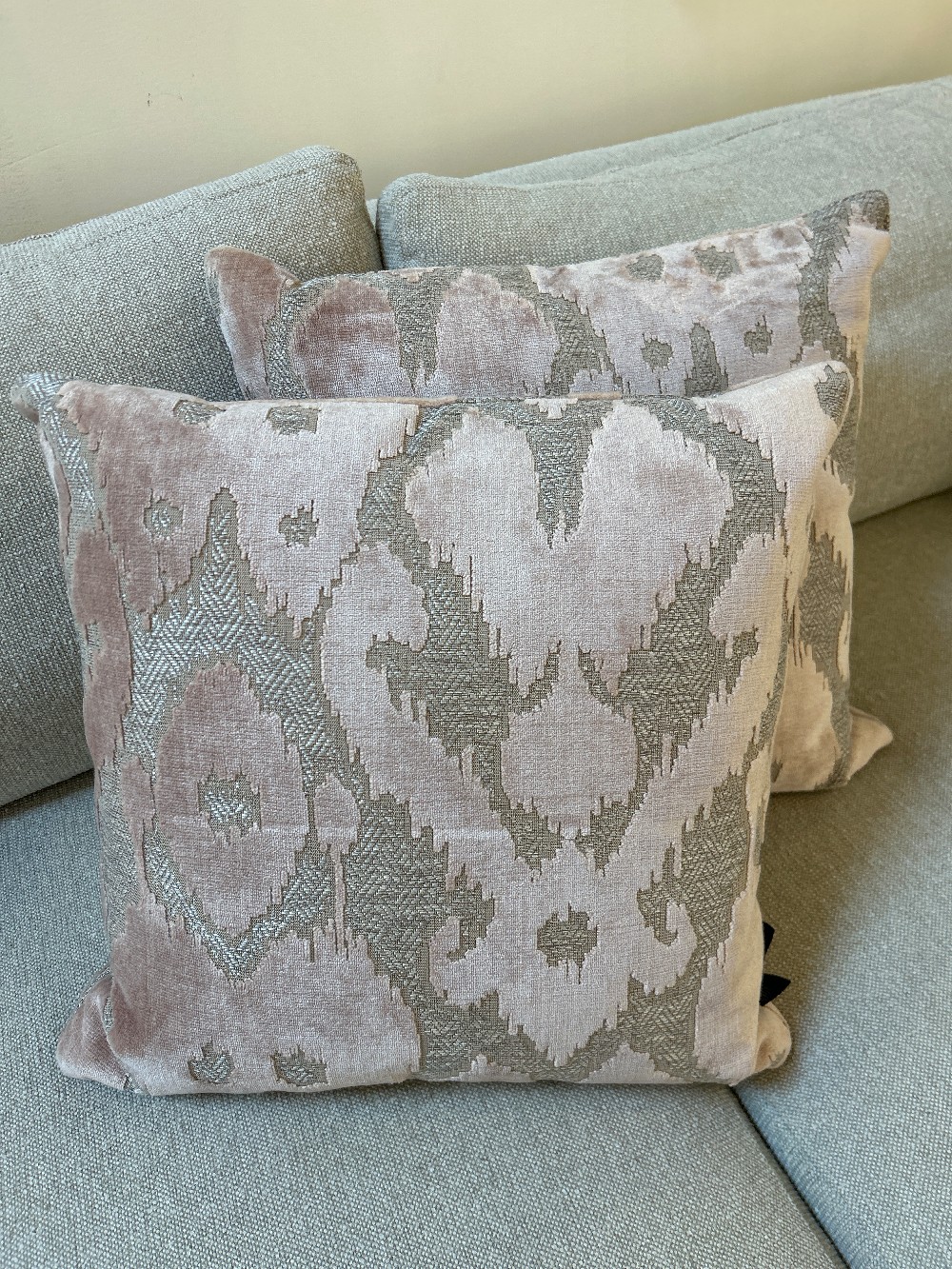 Magaschoni Home Cut Velvet Pillows, Pair