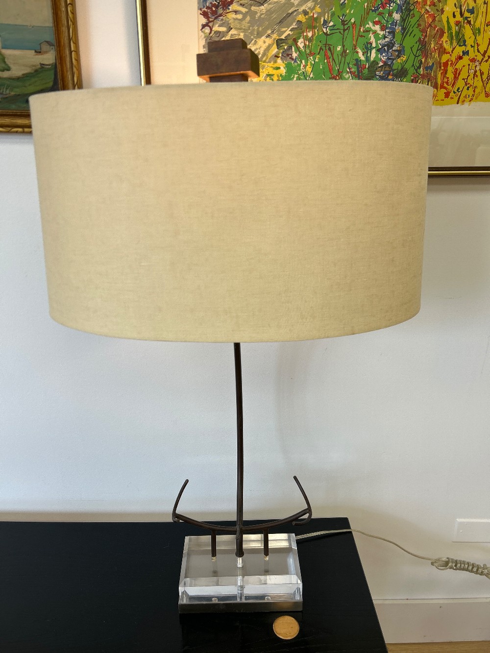 John-Richard Sculptural Lamp on Acrylic Base