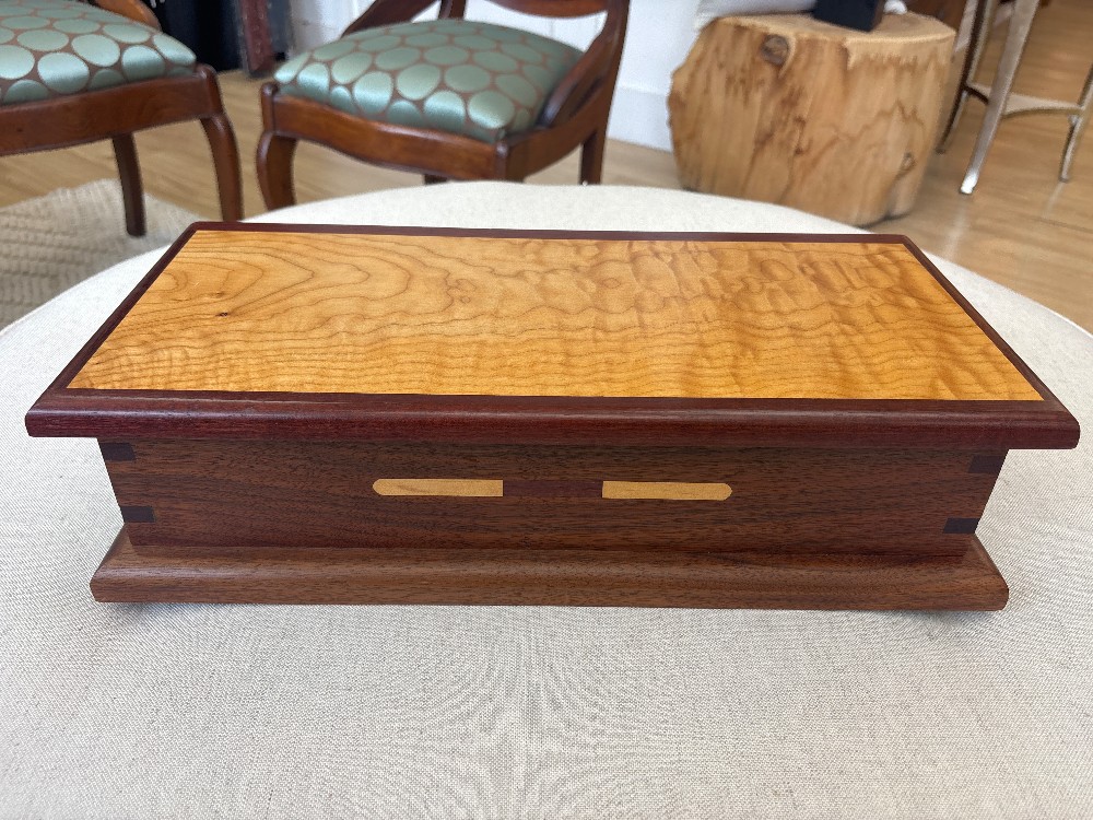 Custom Walnut Birds Eye Maple Storage/Jewelry Box