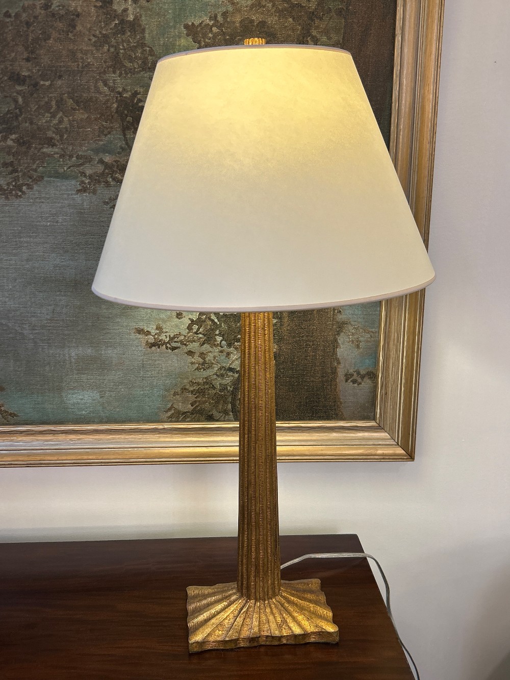 Visual Comfort Strie Fluted Column Table Lamp