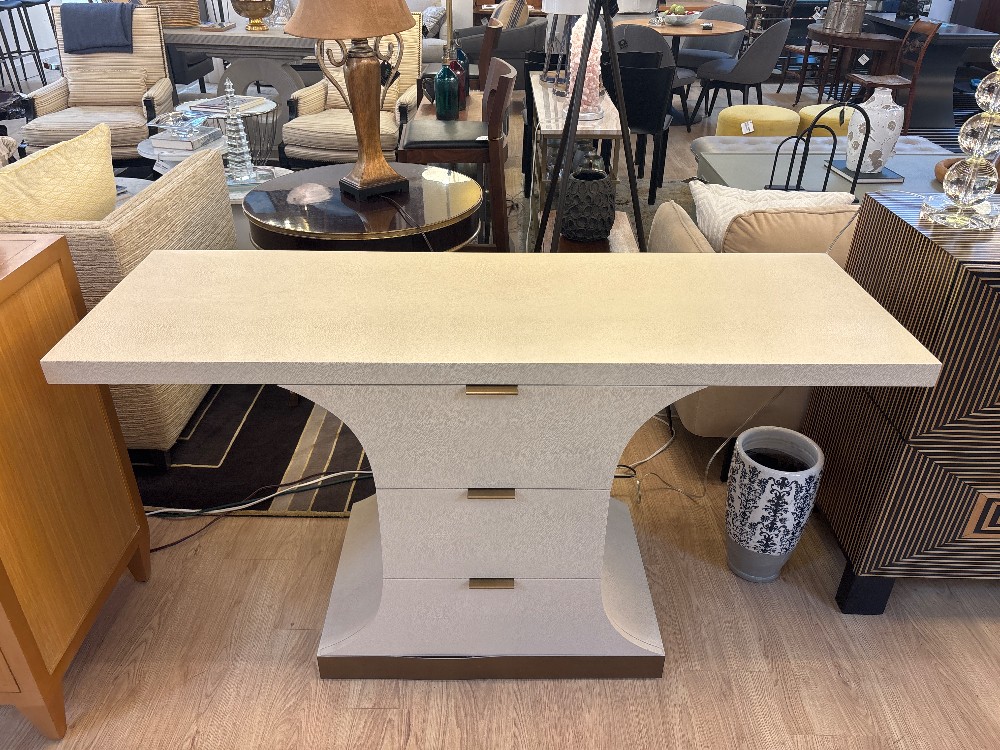 Branch Home Rhinebeck Shagreen Console Table (As Is)
