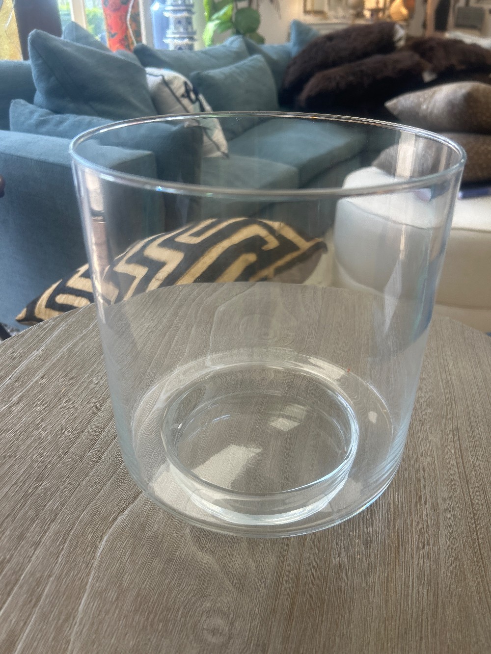 Glass Cylinder Hurricane Vase