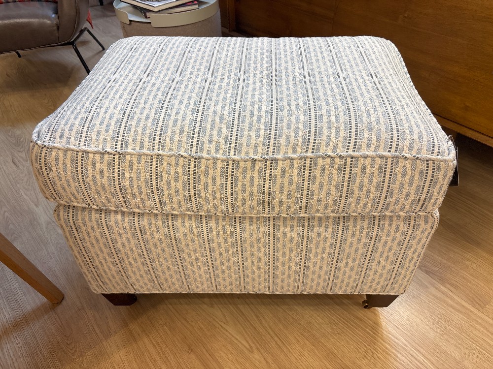 Highland House Profiles Ottoman in Carleton V Fabric