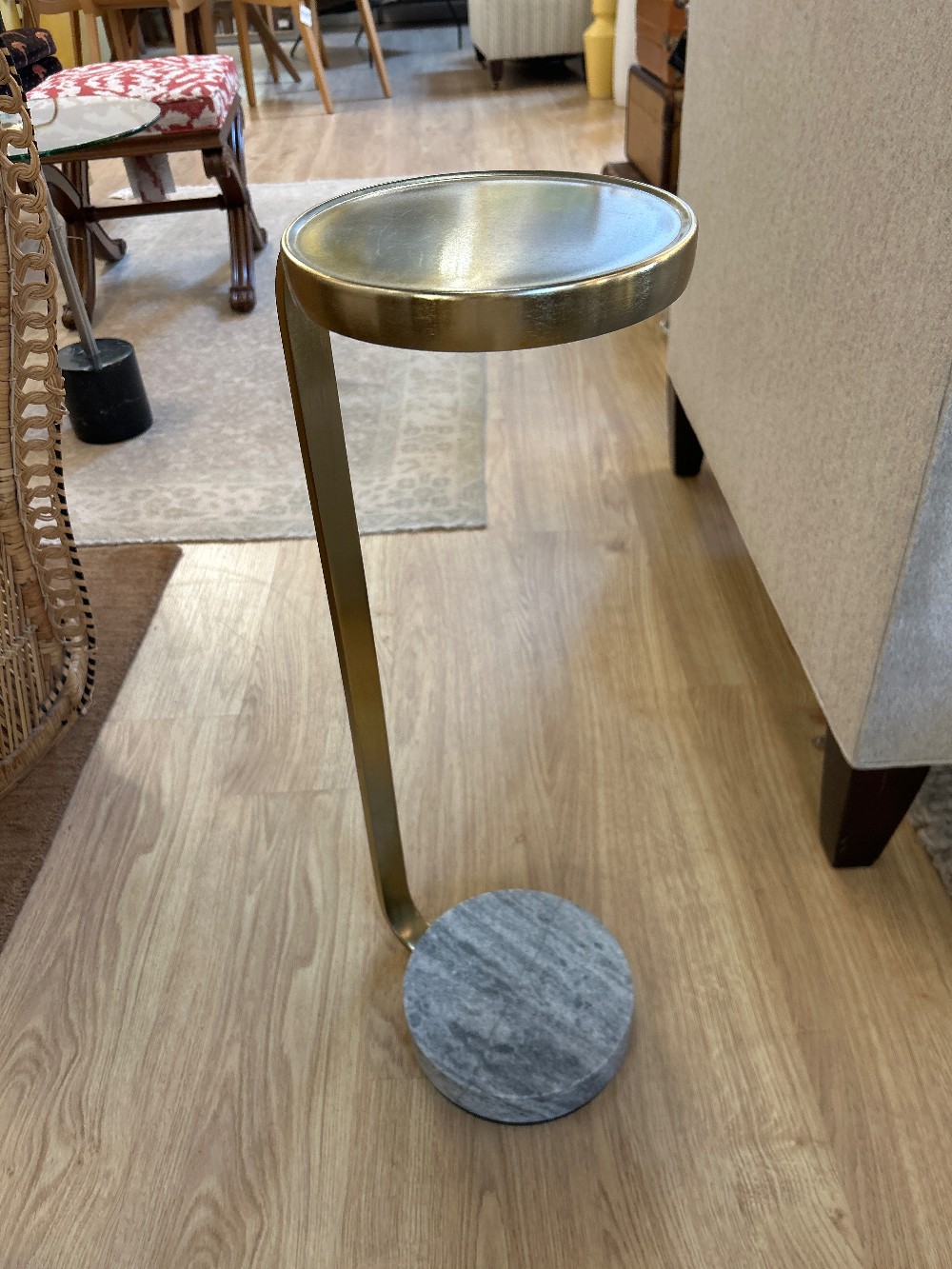 West Elm Murray Marble Drink Table