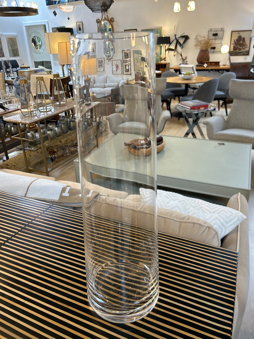 Modern Tapered Glass Vase