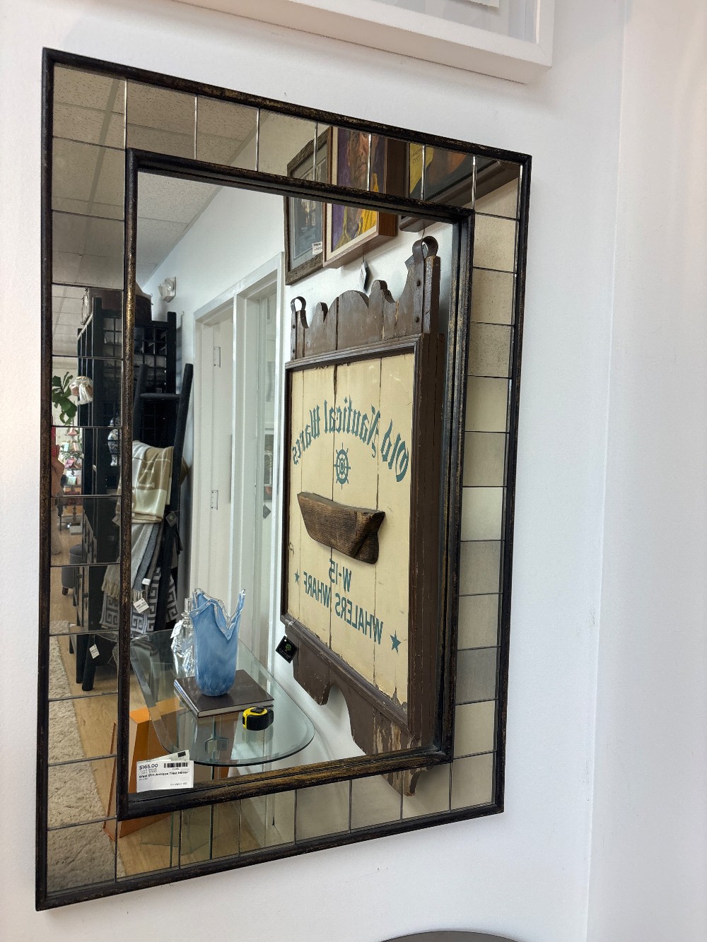 West Elm Antique Tiled Mirror
