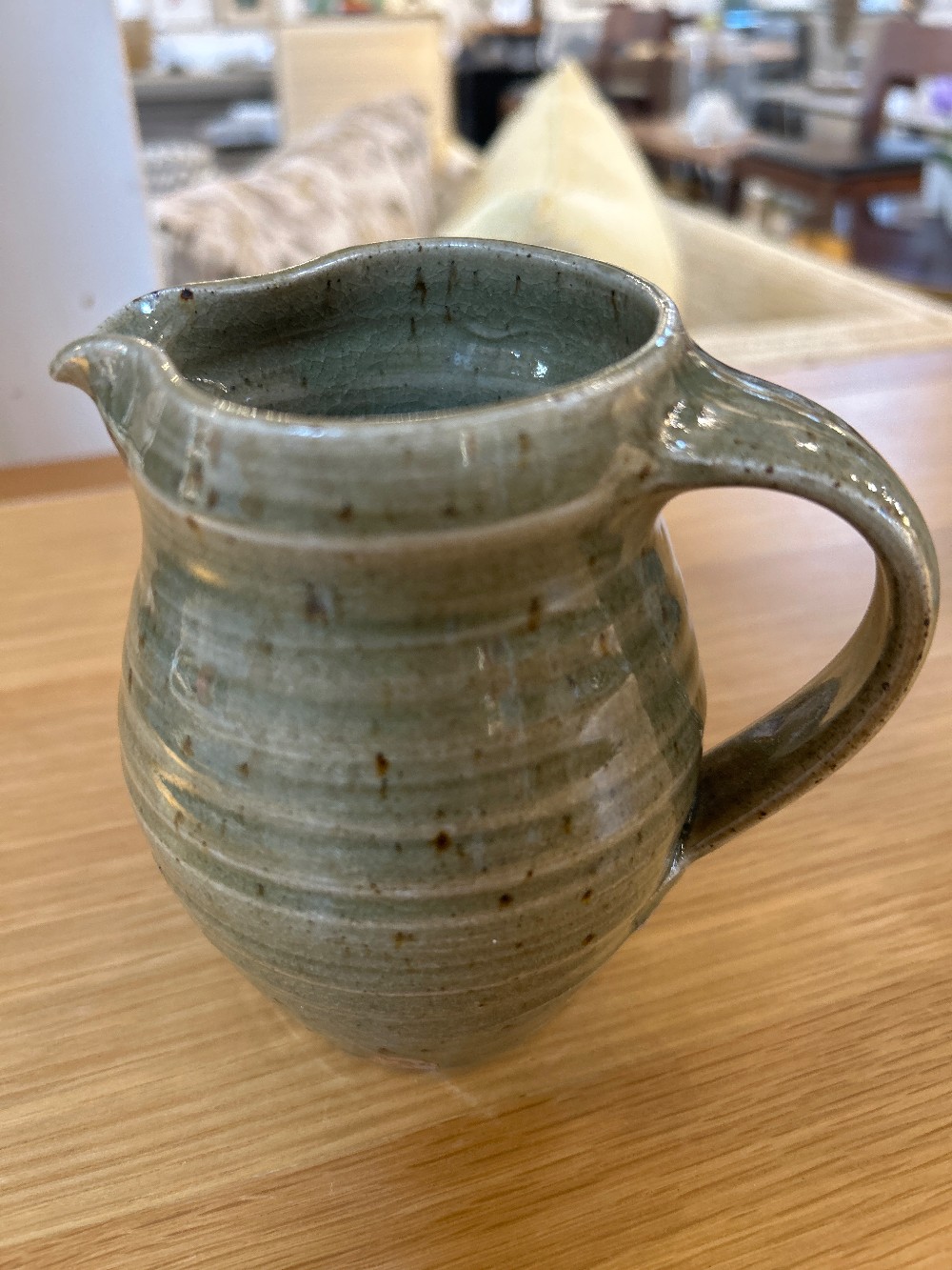 Artisan Glazed Ceramic Pottery Pitcher