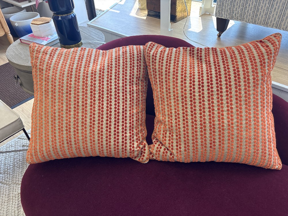 Ryan Studio Velvet Dot Pillows, Pair