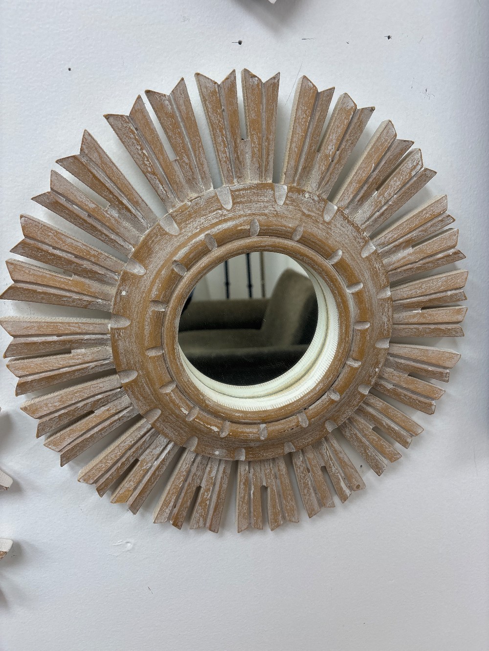 Tozai Home Solstice Wood Sunburst Mirror - Small