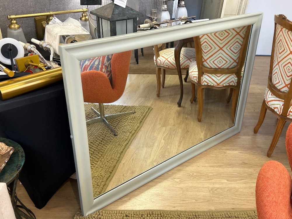 Vintage Painted Wood Frame Mirror
