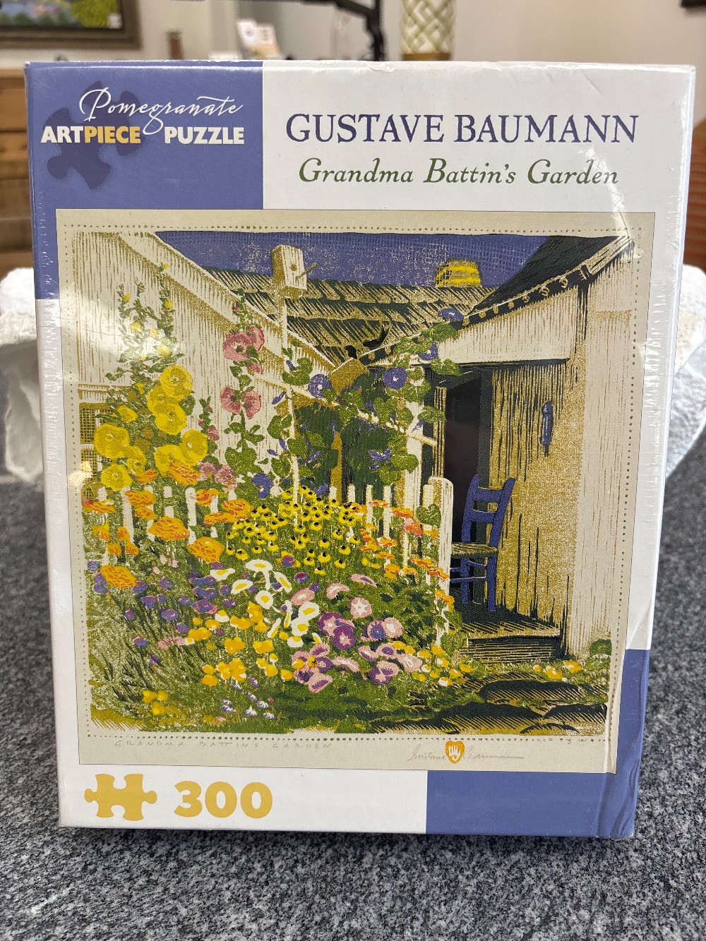 Gustave Baumann: Grandma Battin's Garden Puzzle