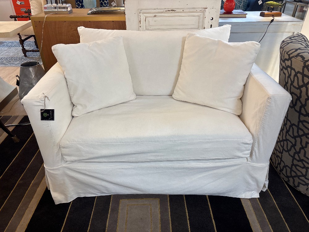 Crate & Barrel Slip Cover Loveseat