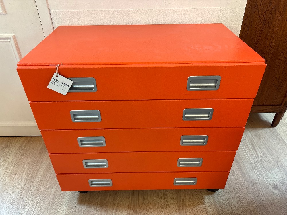 Rolling 5-Drawer Storage Cabinet