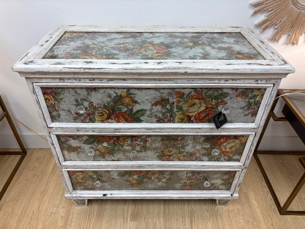Anthropologie Decoupage 3-Drawer Dresser (As Is)