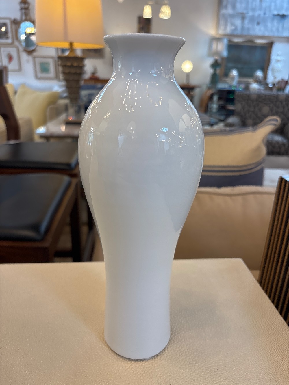 Legends of Asia White Ceramic Vase