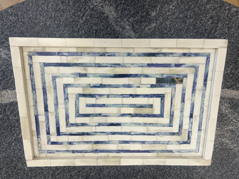 Blue Bone Tray (As Is)