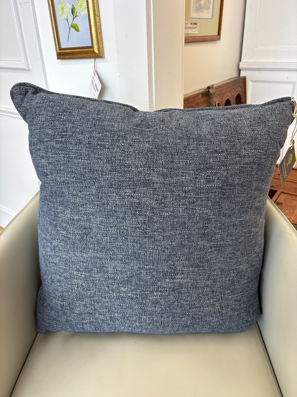 Avenger Denim Chenille Throw Pillow