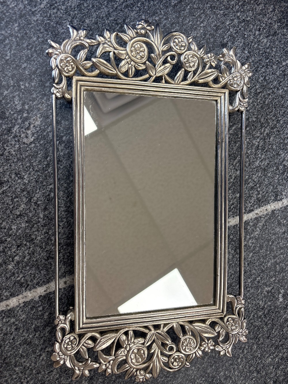 Silvestri Mirrored Silver Tray