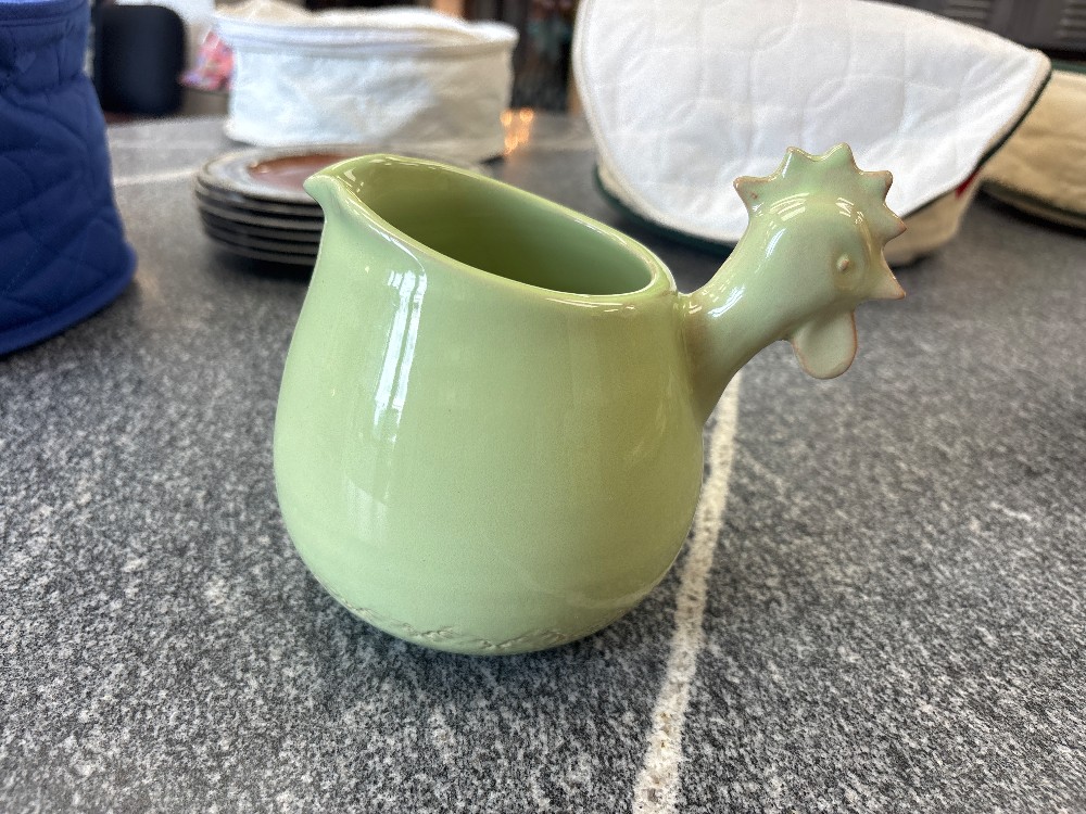Vietri Bellezza Ceramic Rooster Head Pitcher
