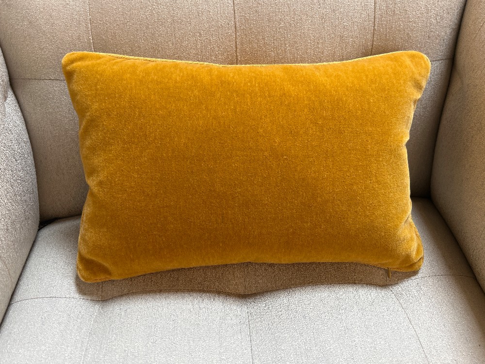 Serena & Lily Monteville Mohair Velvet Lumbar Pillow