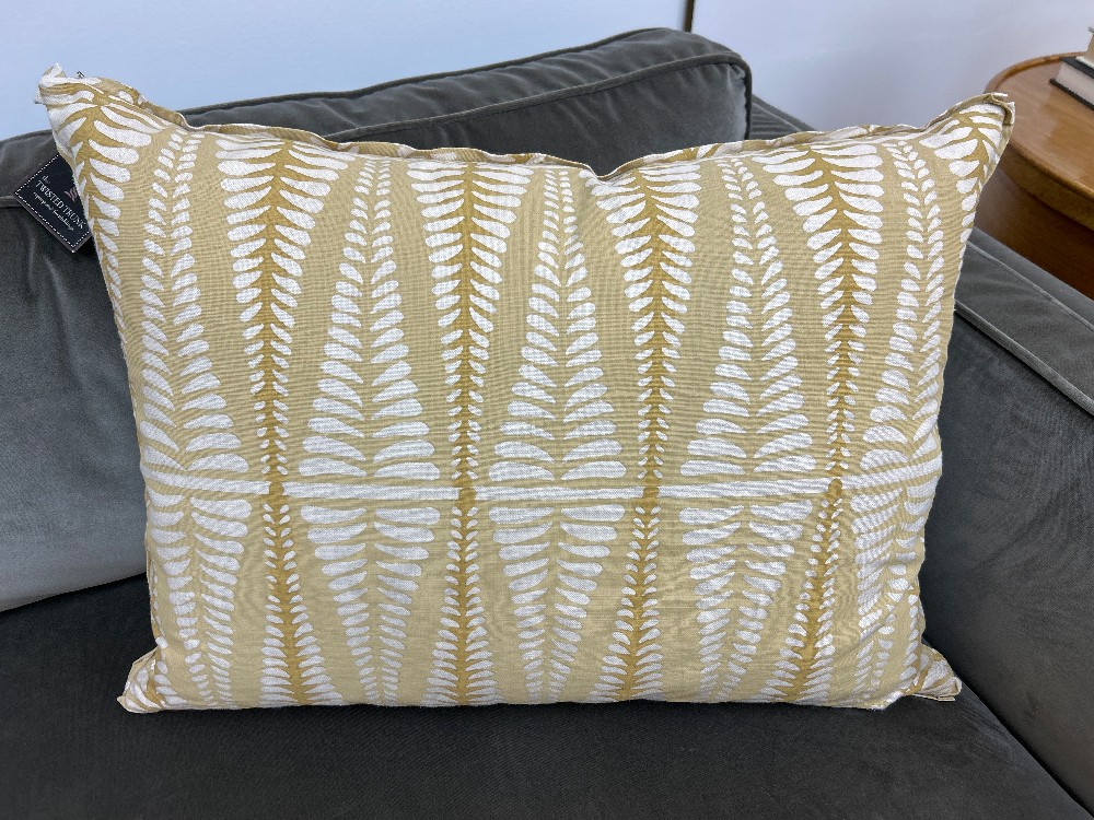 Galbraith & Paul Fern Custom Linen Lumbar Throw Pillow