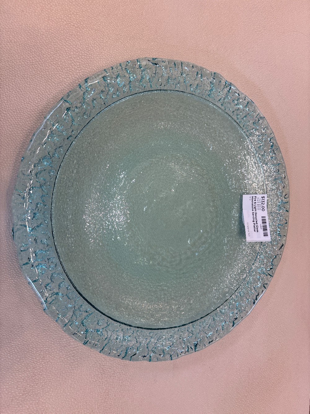 Fire & Light Recycled Glass Moonstone Serving Platter