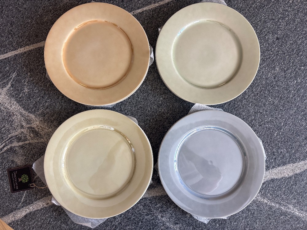 Swid Powell Luster Dinner Plates - Set of 8
