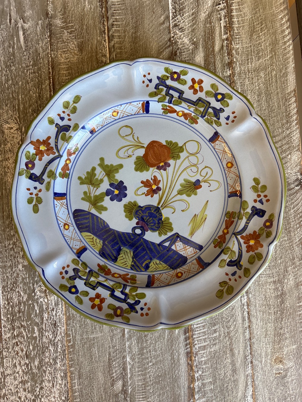 Garofano Faenza Italy Hand Painted Plates - Set of 12