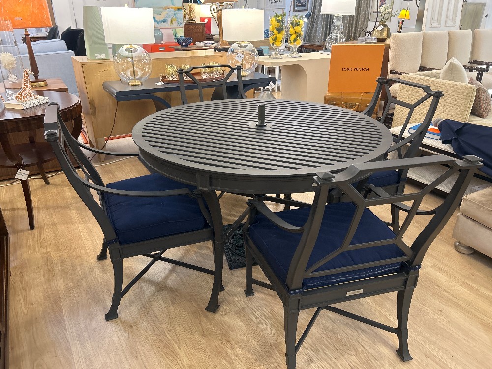 Restoration Hardware Antibes Dining Table & 4 Chairs