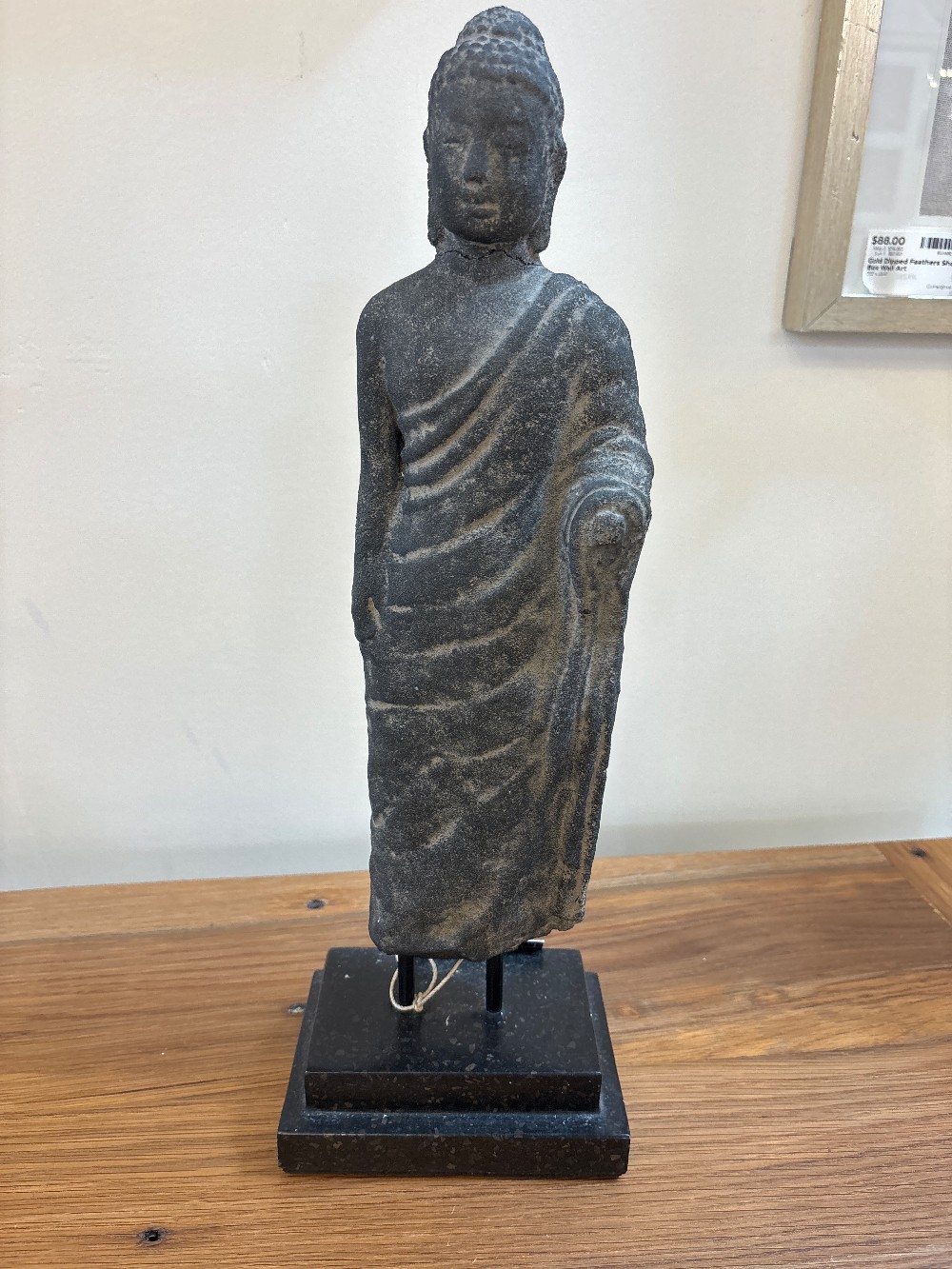 Gandhara Buddha Carved Lava Stone Sculpture