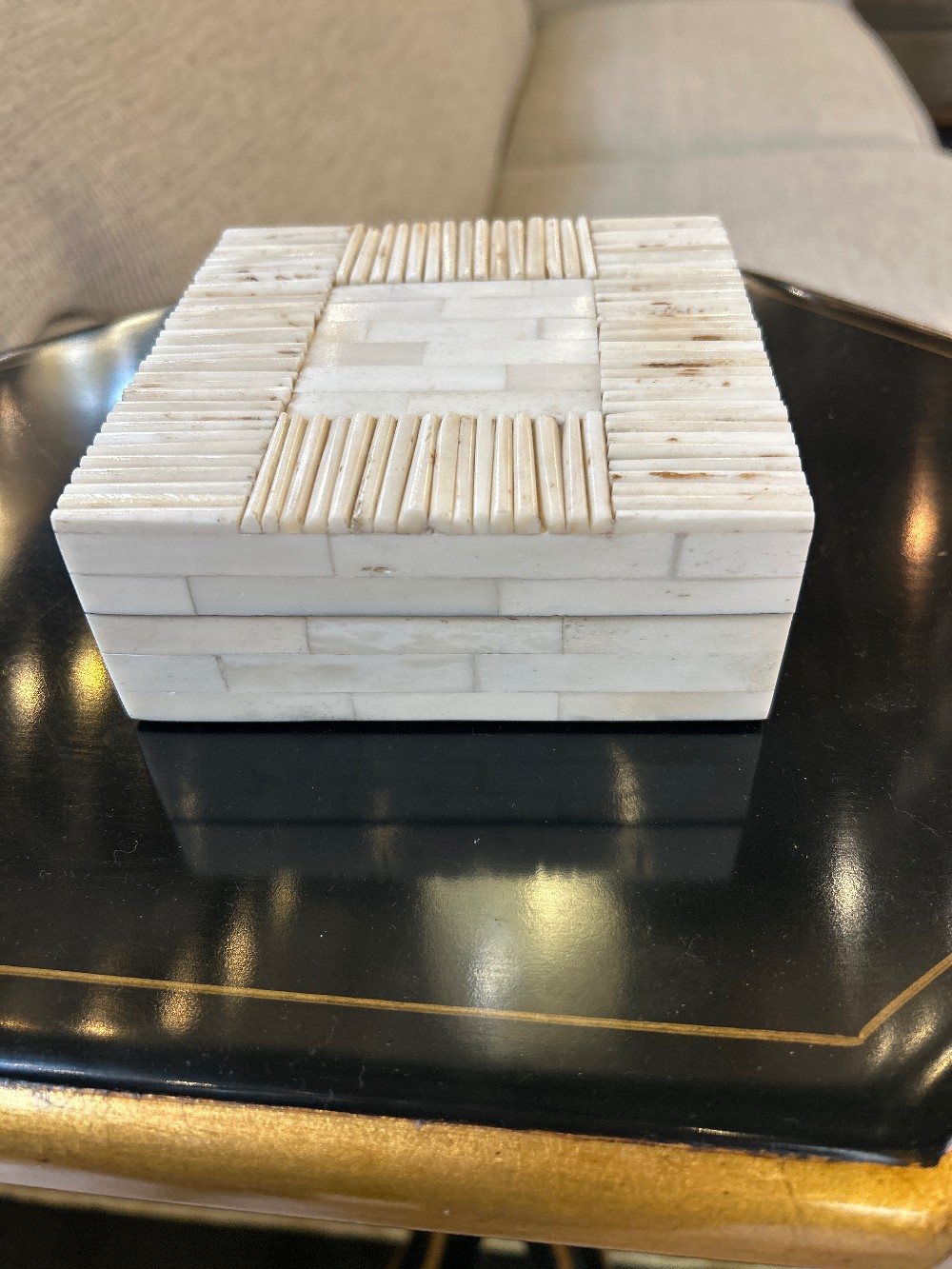 Inlaid Bone Box