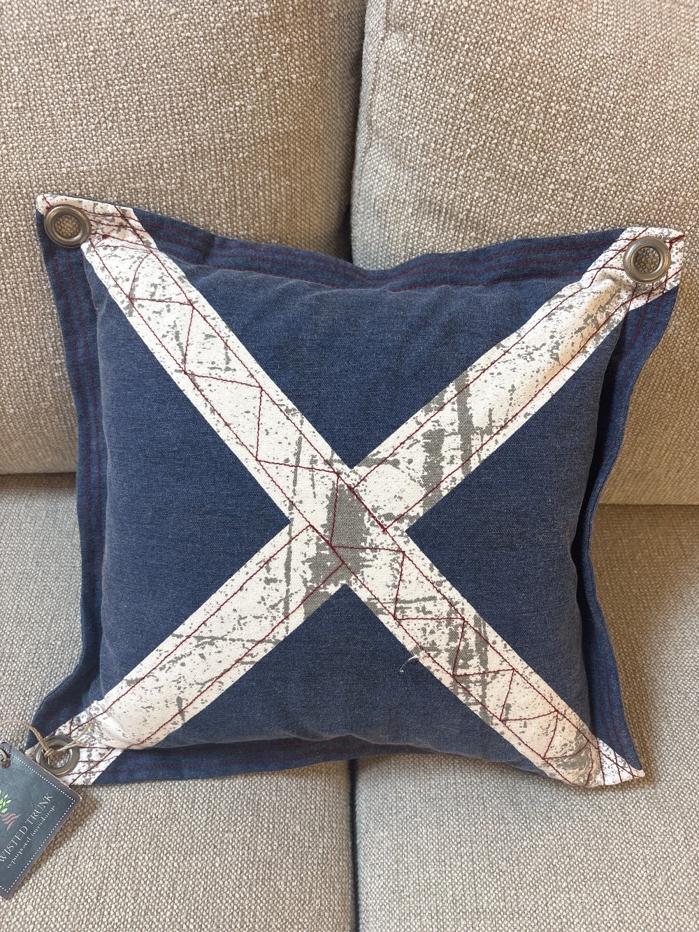 Restoration Hardware Nautical Throw Pillow - Small