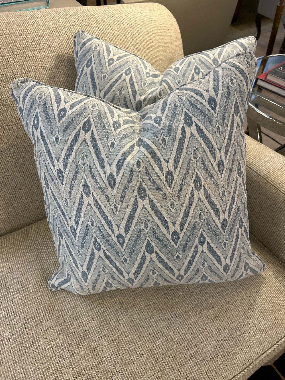 Victoria Hagan Mustique Sky Throw Pillows, Pair