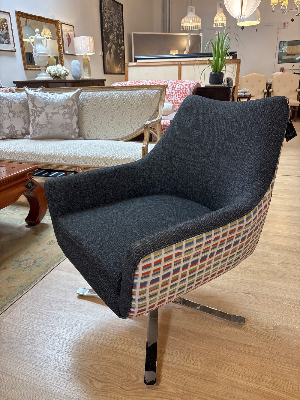 Charter Furniture Jaeger Multicolor Back Lounge Chair