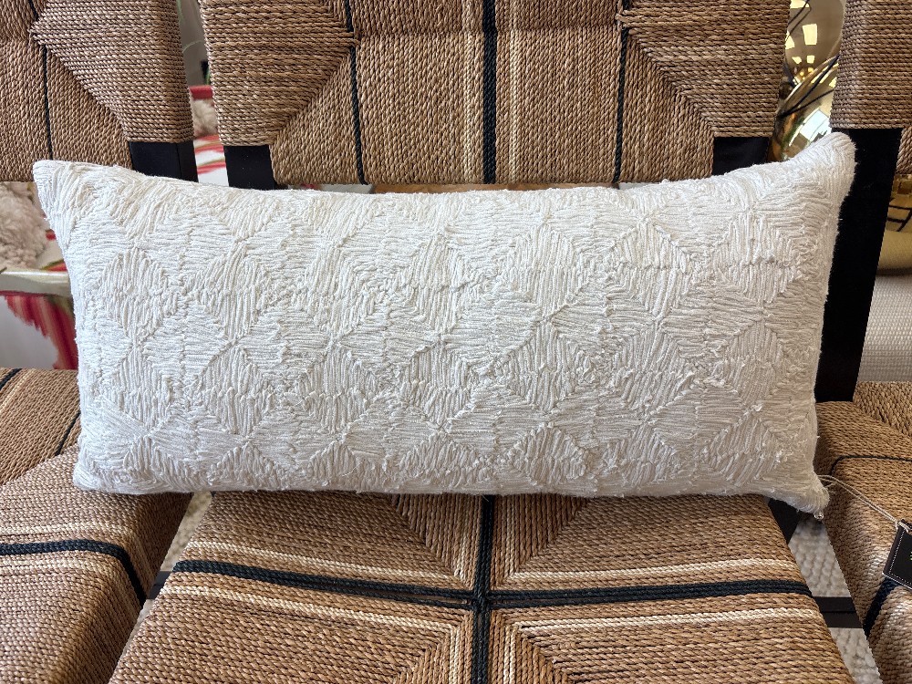 Oake Textured Diamond Lumbar Pillow