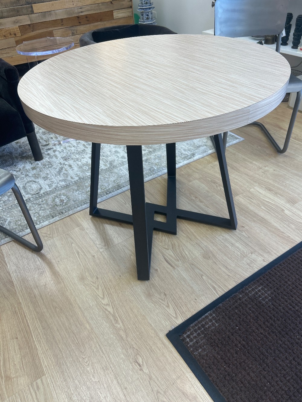 Modern Round Cross Leg Bistro Table